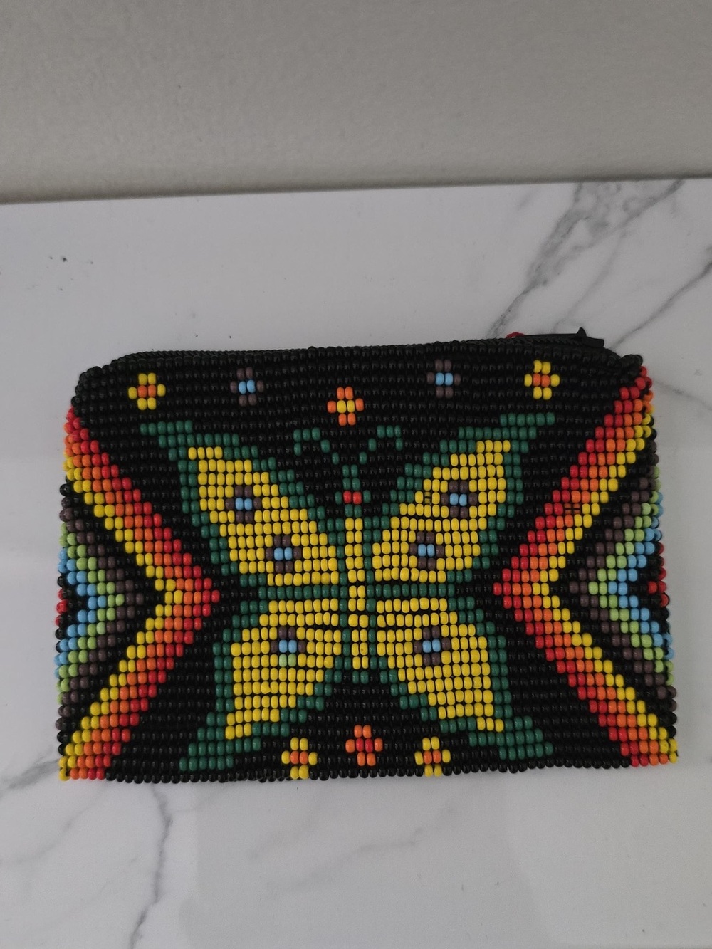 Huichol Beaded Coin Purse